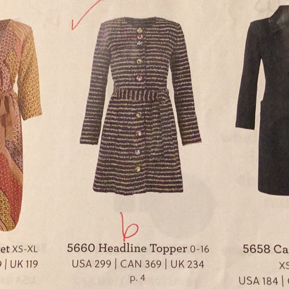 CAbi #5660 Headline Topper